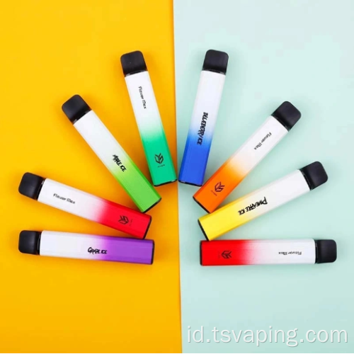 Rasa baru sekali pakai e-rokok max 2500 puffs vape